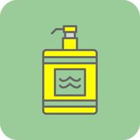 After Shave Filled Yellow Icon vector