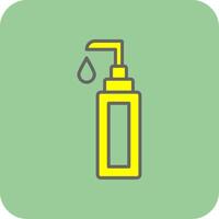 Face Cleanser Filled Yellow Icon vector