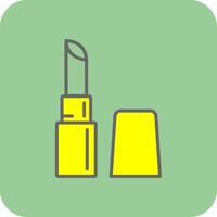 Lipstick Filled Yellow Icon vector