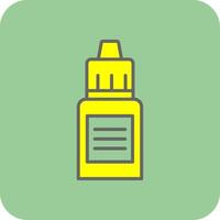 Serum Filled Yellow Icon vector