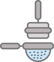 Tamping Line Filled Light Icon vector