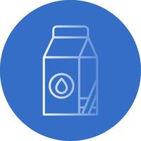 Milk Flat Bubble Icon vector