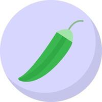 okra plano burbuja icono vector