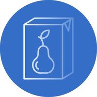 Juice Flat Bubble Icon vector