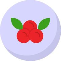 Cranberries Flat Bubble Icon vector