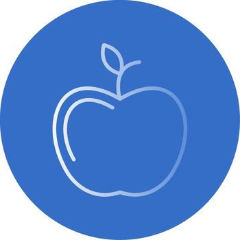 Apple Flat Bubble Icon vector