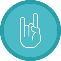 Rock And Roll Line Multi Circle Icon vector