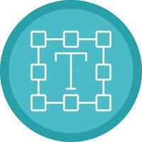 Typographic Line Multi Circle Icon vector