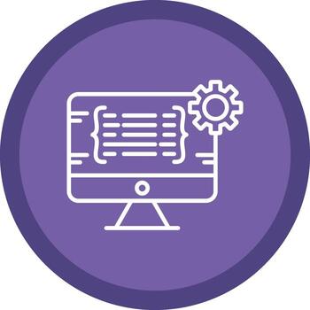 Programming Line Multi Circle Icon vector