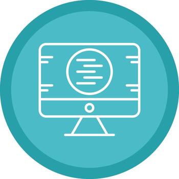 Code Development Line Multi Circle Icon vector