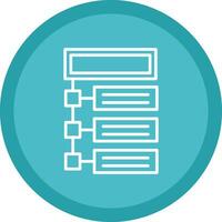Program Line Multi Circle Icon vector