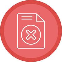 Cancel Line Multi Circle Icon vector