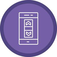 Scroll Bar Line Multi Circle Icon vector