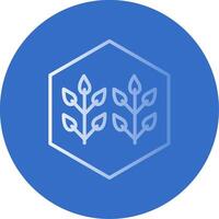 Smart Farming Flat Bubble Icon vector