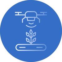 Automatic Irrigatior Flat Bubble Icon vector