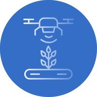 Automatic Irrigatior Flat Bubble Icon vector