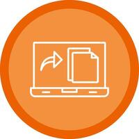 File Line Multi Circle Icon vector
