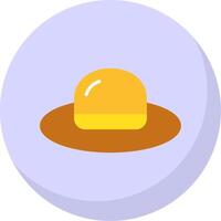 Hat Flat Bubble Icon vector