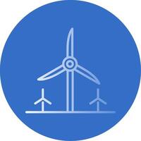 Turbine Energy Flat Bubble Icon vector