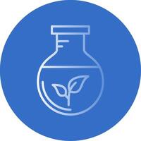 Green Chemistry Flat Bubble Icon vector