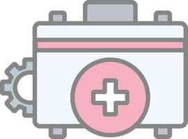 Medical Line Filled Light Icon vector