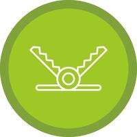Trap Line Multi Circle Icon vector
