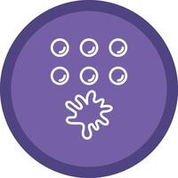 Paintballs Line Multi Circle Icon vector