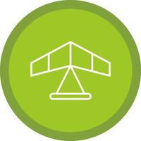 Gliding Line Multi Circle Icon vector