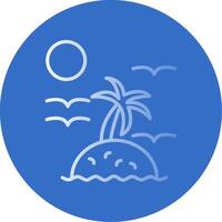 Island Flat Bubble Icon vector