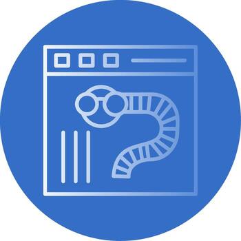 gusanos plano burbuja icono vector