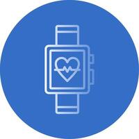 Smart Watch Flat Bubble Icon vector