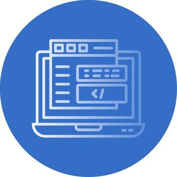 Code Flat Bubble Icon vector