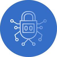 Security Flat Bubble Icon vector