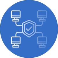 Network Flat Bubble Icon vector