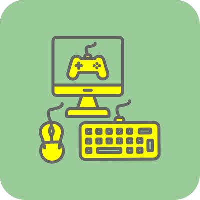 Pc Filled Yellow Icon
