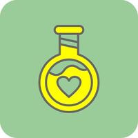 Potion Filled Yellow Icon vector