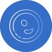 Human Cell Flat Bubble Icon vector