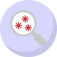 Virus Scan Flat Bubble Icon vector