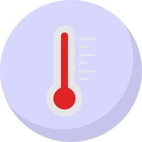 Thermometer Flat Bubble Icon vector