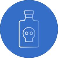 Poison Flat Bubble Icon vector