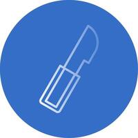 Surgery Knife Flat Bubble Icon vector