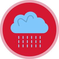 Weather Flat Multi Circle Icon vector
