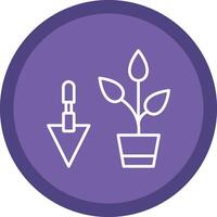 Gardening Line Multi Circle Icon vector