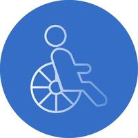 Disability Flat Bubble Icon vector