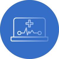 Ehealth Flat Bubble Icon vector