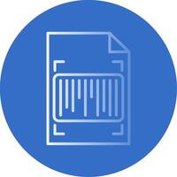 Barcode Flat Bubble Icon vector