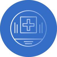 First Aid Symbol Flat Bubble Icon vector