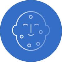 Dermatology Flat Bubble Icon vector