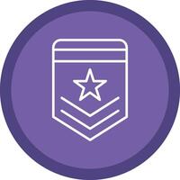 Badge Line Multi Circle Icon vector