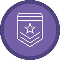 Badge Line Multi Circle Icon vector